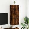 TV Wall Cabinet Smoked Oak 40.5x30x102 cm | Hipo Market