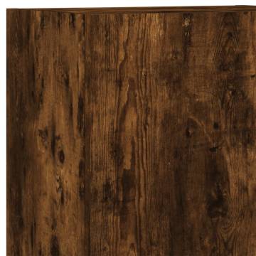 TV Wall Cabinet Smoked Oak 40.5x30x102 cm | Hipo Market