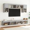 Stylish TV Cabinet with LED Lights - Grey Sonoma 100x30 cm