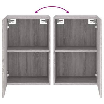 Grey Sonoma TV Wall Cabinets - 2 pcs | Hipomarket