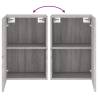 Grey Sonoma TV Wall Cabinets - 2 pcs | Hipomarket