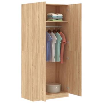 Sonoma Oak Wardrobe 90x52x200 cm – Stylish Storage Solution