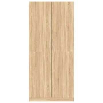 Sonoma Oak Wardrobe 90x52x200 cm – Stylish Storage Solution