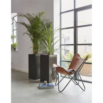 Capi Planter Urban Smooth Rectangle Black 36x79 cm | Hipomarket