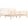 Solid Wood Pine Bed Frame 200x200 cm | Hipomarket UK