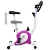 Exercise Bike with Belt Resistance - Purple | Hipo Market