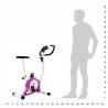 Exercise Bike with Belt Resistance - Purple | Hipo Market