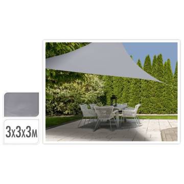 ProGarden Triangle Shade Cloth 3x3m Grey - UV Protection