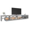 Stylish Grey Sonoma TV Cabinet with RGB LED Lights | HipoMarket