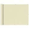 Balcony Screen Oxford Fabric 90x600 cm Cream Colour cream Size 90 x 600 cm Quantity in Package 1 