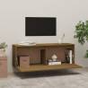 Wall Cabinet Honey Brown 100x30x35 cm - Solid Pinewood