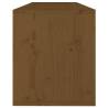 Wall Cabinet Honey Brown 100x30x35 cm - Solid Pinewood