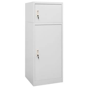 Saddle Cabinet Light Grey 53x53x140 cm - Durable Steel Storage