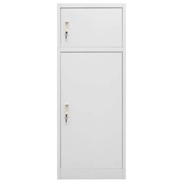 Saddle Cabinet Light Grey 53x53x140 cm - Durable Steel Storage