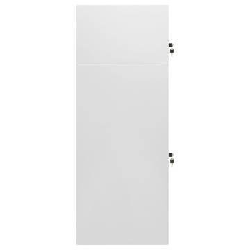 Saddle Cabinet Light Grey 53x53x140 cm - Durable Steel Storage