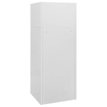 Saddle Cabinet Light Grey 53x53x140 cm - Durable Steel Storage