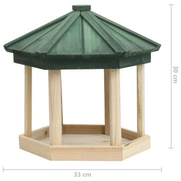 Octagon Solid Firwood Bird Feeder | Durable & Weather-Resistant