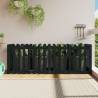 Garden Raised Bed with Fence Design Black 200x50x70 cm Solid Wood Pine Colour black pine Size 200 x 50 x 70 cm Quantity in Package 1 