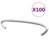 Gabion Hooks 100 pcs Galvanised Steel 10 cm Size 10 cm Quantity in Package 100 