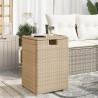 Propane Tank Cover Table Beige 40x40x60 cm Poly Rattan Colour beige Quantity in Package 1 