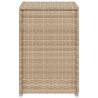 Beige Propane Tank Cover Table - Poly Rattan 40x40x60 cm