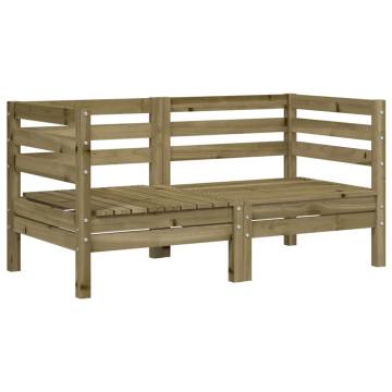 Garden Sofas Corner - 2 pcs Impregnated Wood Pine | Hipomarket