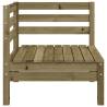 Garden Sofas Corner - 2 pcs Impregnated Wood Pine | Hipomarket