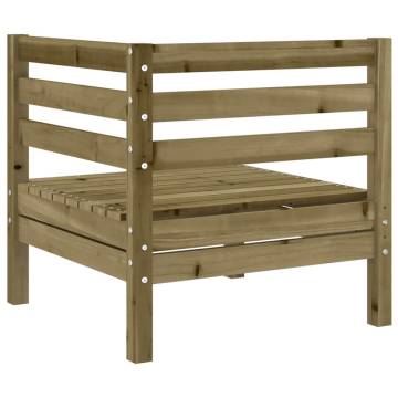 Garden Sofas Corner - 2 pcs Impregnated Wood Pine | Hipomarket