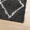 Shaggy Rug High Pile Black & Cream 200x280 cm | Cozy Living