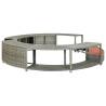 Stylish Grey Poly Rattan Hot Tub Surround | HipoMarket