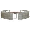 Stylish Grey Poly Rattan Hot Tub Surround | HipoMarket