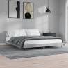 Bed Frame Concrete Grey 150x200 cm King Size Engineered Wood Colour concrete grey Size 150 x 200 cm 