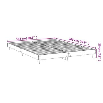 King Size Bed Frame Concrete Grey 150x200 cm - Durable & Stylish