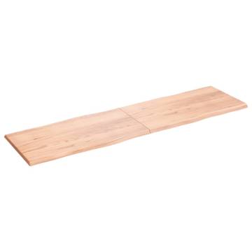 Light Brown Solid Wood Table Top - 220x60 cm | Hipo Market