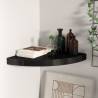 Floating Corner Shelf Black 35x35x3.8 cm MDF Colour black Size 35 x 35 x 3.8 cm Quantity in Package 1 Number of Pieces 