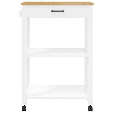 Kitchen Trolley MONZA - Solid Wood Pine 60x40x90 cm