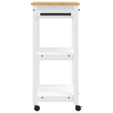 Kitchen Trolley MONZA - Solid Wood Pine 60x40x90 cm