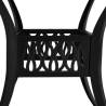 Garden Table Black 90x90 cm - Sturdy Cast Aluminium