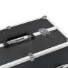 Stylish Black Aluminium Make-up Case 38x23x34 cm | HipoMarket