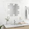 Wall Mirror with LED Lights Square Glass Size 60 x 60 cm Quantity in Package 1 Model with leds 