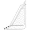 Football Goal with Net - White 180x90x120 cm Steel | HipoMarket