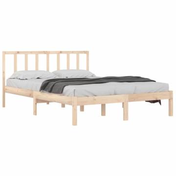 Solid Wood Pine Bed Frame 120x200 cm - Hipomarket