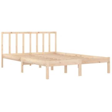 Solid Wood Pine Bed Frame 120x200 cm - Hipomarket