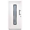 Front Door White 98x200 cm PVC - Elegant & Secure | Hipomarket