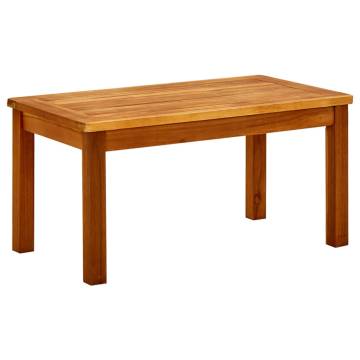 Garden Coffee Table - Solid Acacia Wood 70x40x36 cm