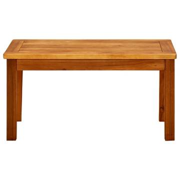 Garden Coffee Table - Solid Acacia Wood 70x40x36 cm