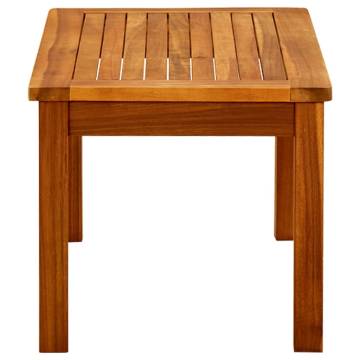 Garden Coffee Table - Solid Acacia Wood 70x40x36 cm