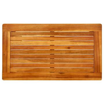 Garden Coffee Table - Solid Acacia Wood 70x40x36 cm