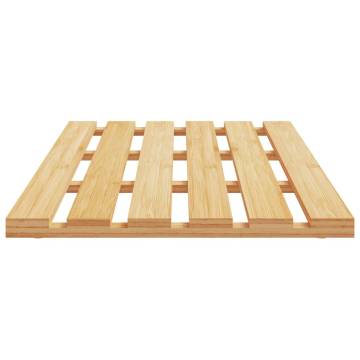 Bamboo Bath Mat 54x36 cm - Natural Wellness Oasis