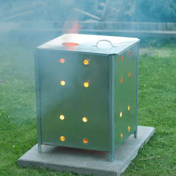 Nature Garden Incinerator - Galvanised Steel 46x46x65 cm